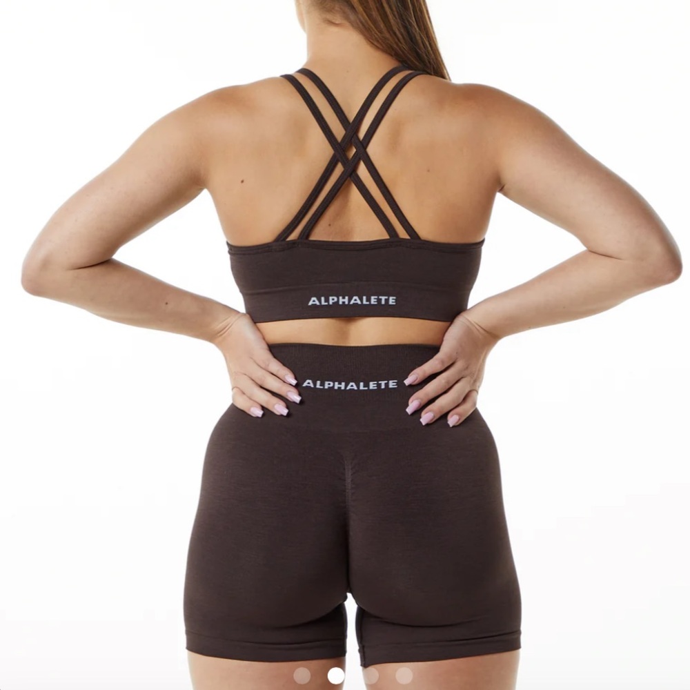 Alphalete revival bra - chocolate